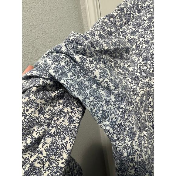 Thomas Dean blue and white patterned shirt XL - Picture 4 of 5